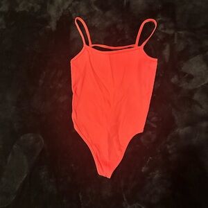 Free People Pink Bodysuit Top